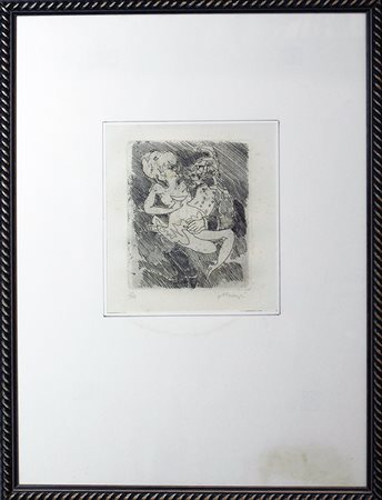 MINO MACCARI, "Coppia", anni '80