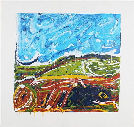 MARIO SCHIFANO, "Veduta italiana", 1997