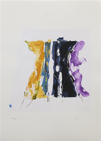 MARIO SCHIFANO, "Paesaggio Anemico con Viola"