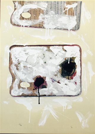 MARIO SCHIFANO, "Tavolozza