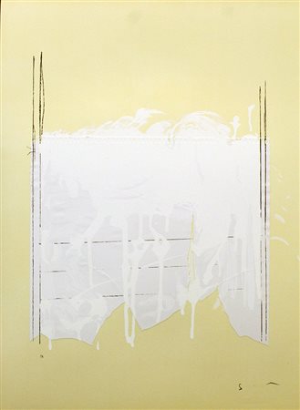 MARIO SCHIFANO, "Monocromo bianco"