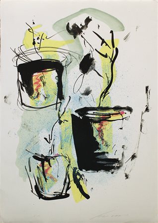 ERNESTO TRECCANI, "Astratto", anni '80