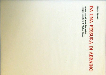 WALTER PIACESI, "Da una fessura di abbaino", 1975