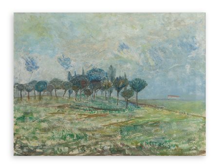 ANGELO DEL BON (1898-1952) - Campagna, 1946