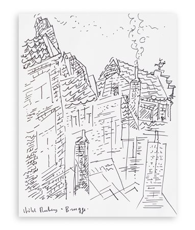 ANDRÉ MASSON (1896-1987) - Hotel Rubens a Bruggen, 1966