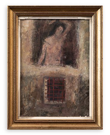 ARNOLDO SIDOLI (1920) - Senza Titolo (Affresco sulla casa ex De Chieti a Bormio), 1969