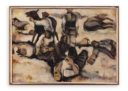 MARIO BARDI (1924-1998) - Primo Maggio a Portella della Ginestra