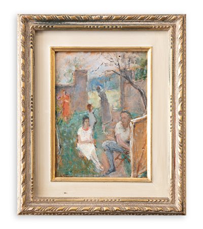 REMO TACCANI (1891-1973) - Il pittore (Bozzetto)