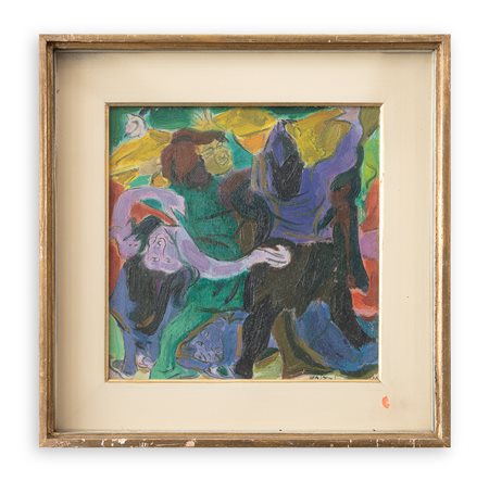 ALDO BRIZZI (1907-1957) - Bozzetto per una composizione, 1950