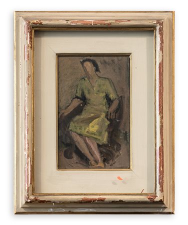 AMERIGO BARTOLI NATINGUERRA (1890-1971) - Senza Titolo (Donna seduta), 1951