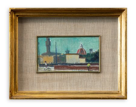 SILVIO POLLONI (1888-1972) - Paesaggio a Firenze