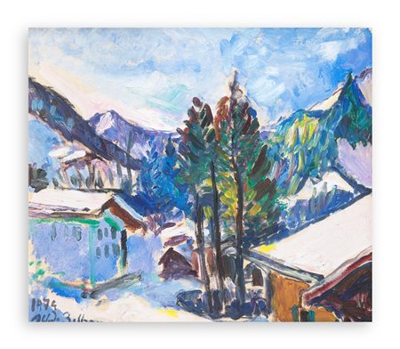 ALFREDO BELTRAME (1901-1996) - Paesaggio con neve, 1974
