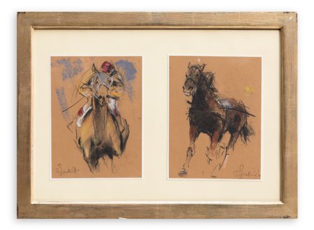 GIANCARLO PERELLI CIPPO (1923-2004) - Cavalli da corsa, 1994
