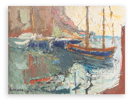 GINO MORO (1901-1977) - Porticciolo