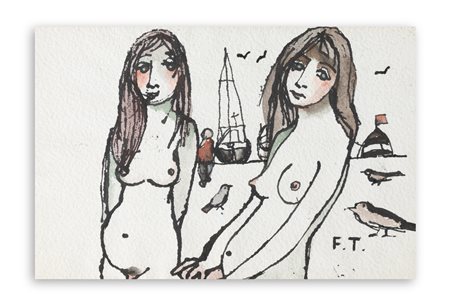 FRANCESCO TABUSSO (1930-2012) - Senza Titolo (Figure)