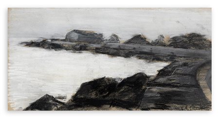 GIULIO ARISTIDE SARTORIO (1860-1932) - Senza Titolo (Campagna romana)