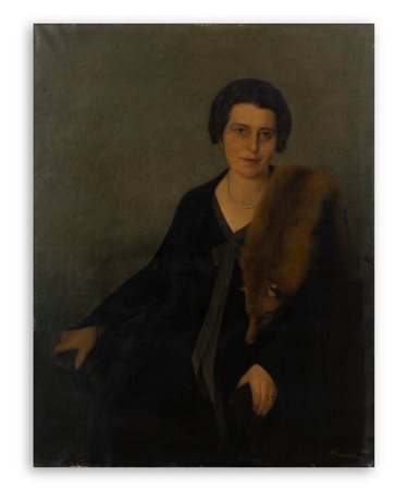 VINCENZO GHIRARDELLI (1894-1967) - Ritratto della signora Piccinelli Rota, 1931