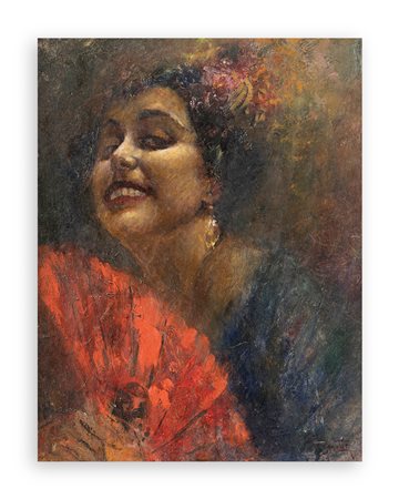 ANTONIO PAGNOTTA (1900-?) - Senza Titolo (Volto femminile)