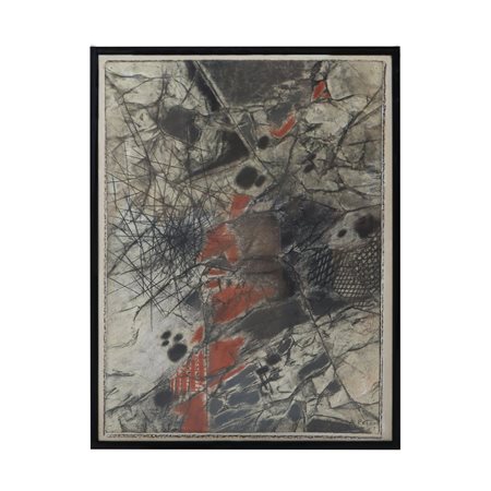 Alexander Petrov (Russia 1947)  - Astratto nei toni nero rosso