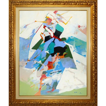 Edoardo Franceschini (Catania  1928 - Varese 2006)  - Composizione astratta