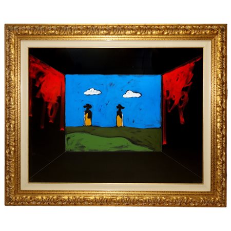 Tano Festa (Roma   2 novembre 1938 - Roma  9 gennaio 1988)  - I guardiani della civiltà,  