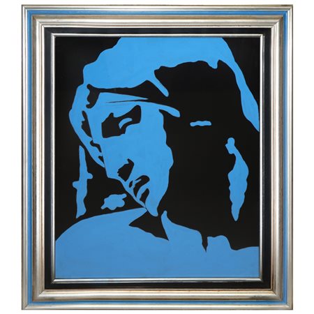 Tano Festa (Roma   2 novembre 1938 - Roma  9 gennaio 1988)  - Omaggio a Michelangelo