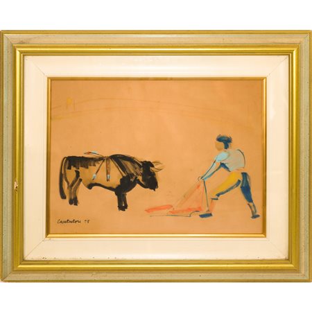 Domenico Cantatore (Ruvo di Puglia 1906 - Parigi, Francia 1998)  - Tauromachia, 1956