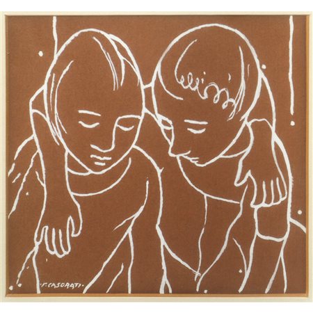 Felice Casorati (Novara 1883 - Torino 1963)  - Le Amiche