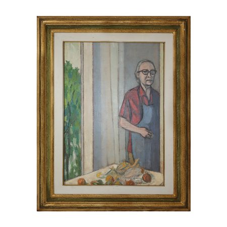 Francesco Menzio (Tempio Pausania 1899 - Torino 1975)  - Autoritratto