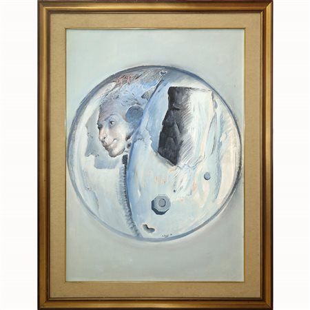 Mario Russo (Napoli 1925 - Roma 2000)  - Maschere e la loro ombra, 1971