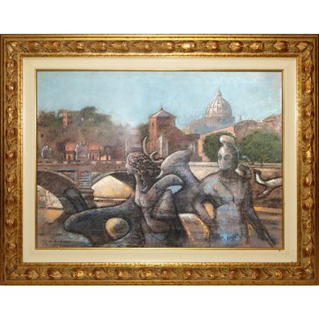 Nino  La Barbera (Mazara Del vallo 1945)  - Fanciulla fra i reperti