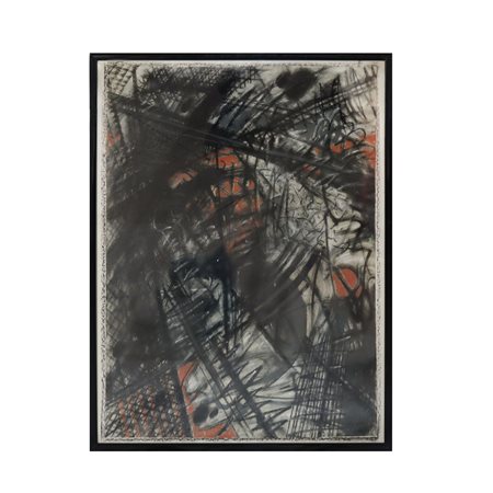 Alexander Petrov (Russia 1947)  - Astratto nei toni nero rosso, &#39;91