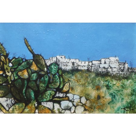 Antonio Rolla - Paesaggio Pugliese, 1972
