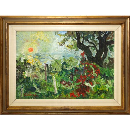 Carlo Levi (Torino 1902 - Roma 1975)  - Paesaggio