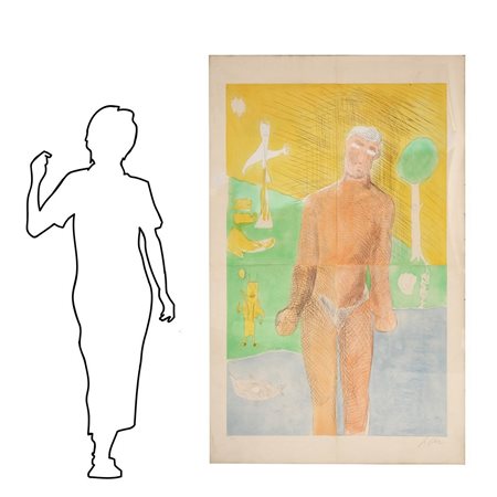 Sandro  Chia (Firenze 1946)  - Figura di uomo