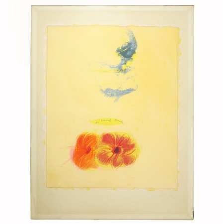 Piero Guccione (Scicli 1935 - Modica  2018)  - Ibisco per Edward Munch, 1974