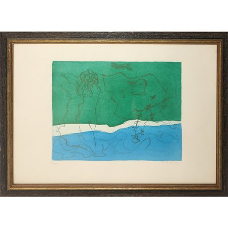 Giulio Turcato (Italian 1912 - 1995)  - Senza titolo