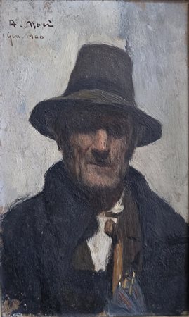 Arturo Noci(1874-1953).Olio su cartoncino.Cm.20 x 33