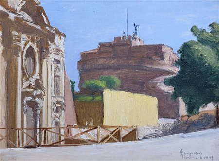 Scuola italiana,XIX-XX.Paesaggio.Cm.21 x 29