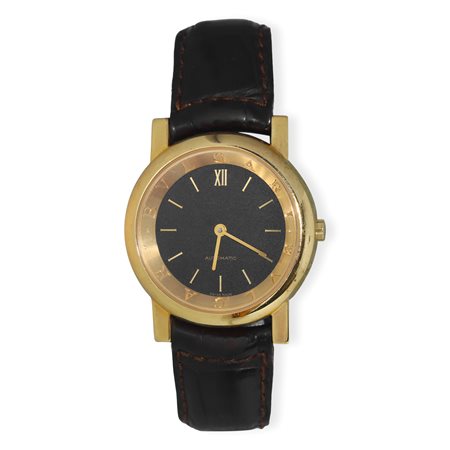 BVLGARI - Orologio Bulgari Anfiteatro con cassa in oro giallo e cinturino in pelle marrone