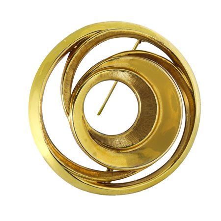 Spilla a spirale in oro giallo