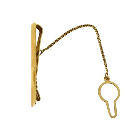 Fermacravatte in oro giallo 750