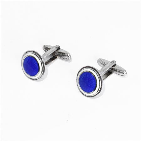 Polsini in argento e lapislazzuli, 20th century