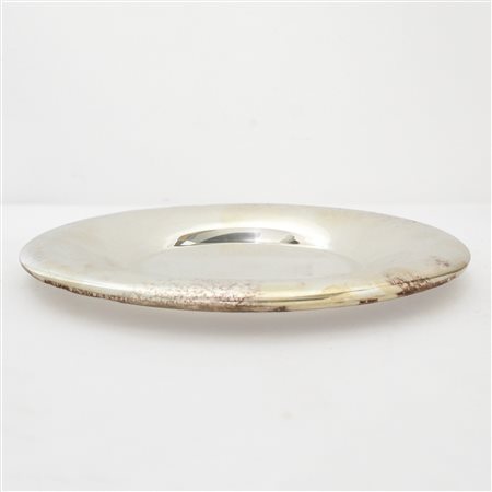 Piccolo piatto rotondo in argento 800