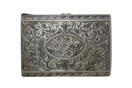 Portasigarette in argento, Early 20th Century