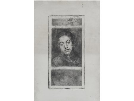 Luigi Conconi (1852–1917) Giovinetta Acquaforte su carta 53x31 cm