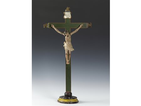 Scuola italiana (XVIII secolo) Cristo Crocifisso legno 78x40 cm