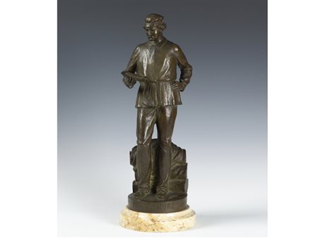 Giulio Monteverde (1837–1917) Il Tessitore bronzo 43,5 cm