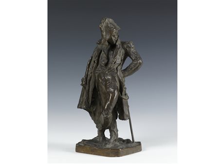 Giuseppe Grandi (1843-1894) Il maresciallo Ney bronzo 30,5 cm