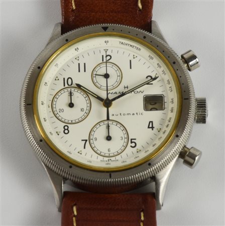 OROLOGIO HAMILTON KAKHI LANCASTER AUTHOMATIC, anni '90 CASSA: in acciaio,...